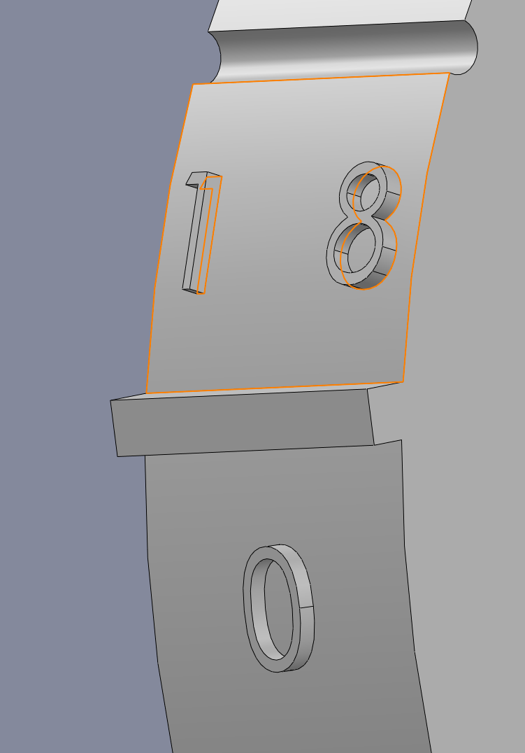 Number wheel hard stop